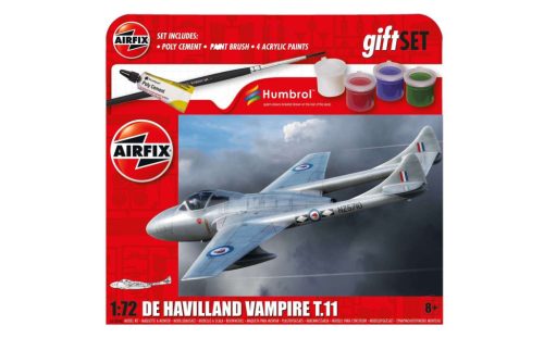 Airfix de Havilland Vampire T.11 1:72 makett készlet festékkel, ragasztóval (A55204A)