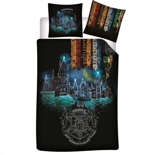 Harry Potter Enchanted Night ágyneműhuzat 140×200cm, 63×63 cm microfibre