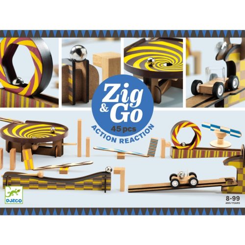 Djeco 5643 Építőjáték - Zig & Go - 45 pcs