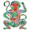 Djeco 7657 Művész puzzle - Majom - Monkey