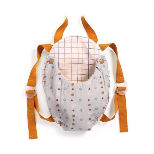 Djeco 7840 Babahordozó - Kékes-szürkés - Baby Carrier Blue Gray