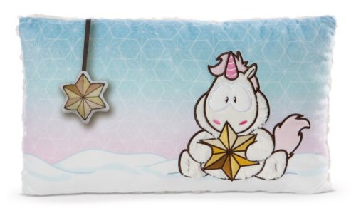 NICI párna Unicorn Theodor hófehérke hóruhában 43x25 cm, ZÖLD