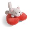 NICI plüss Love Fluffy Cat fekvő, szív, 13cm, ZÖLD, ZÖLD