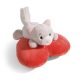 NICI plüss Love Fluffy Cat fekvő, szív, 13cm, ZÖLD, ZÖLD