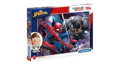 Clementoni Marvel Pókember 3D Vision puzzle 104db-os