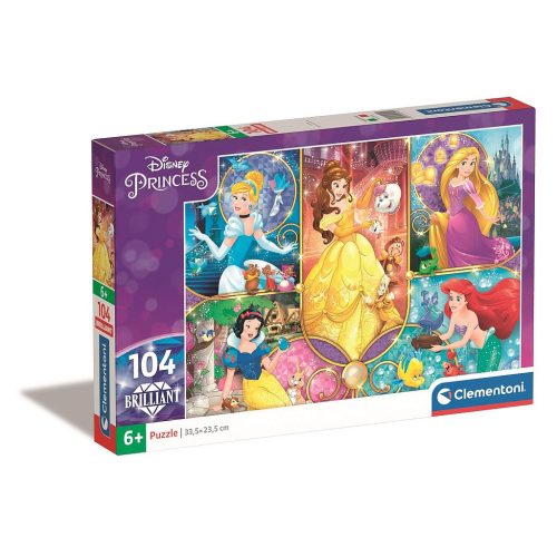 Disney Hercegnők Fairy Tales 104 db-os Brilliant puzzle Clementoni