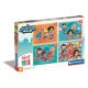 DC Super Hero Mini-mates 4 az 1-ben puzzle Clementoni