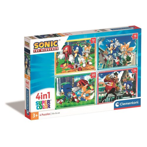 Sonic a sündisznó Save the Day 4 az 1-ben puzzle Clementoni