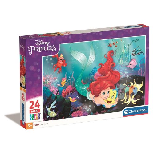 Disney Hercegnők Ariel 24 db-os maxi puzzle Clementoni