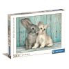 Állatos Cat & Bunny 500 db-os puzzle Clementoni