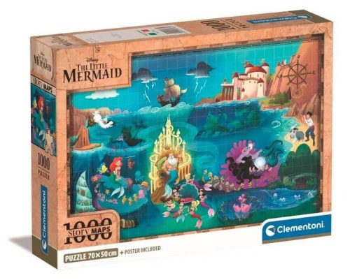 Mesetérkép Ariel 1000 db-os puzzle Clementoni