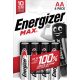 Elem, AA ceruza, 4 db, ENERGIZER "Max"