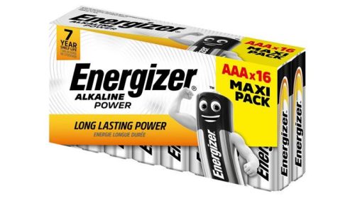 Elem, AAA mikro, 16 db, ENERGIZER "Alkaline Power"