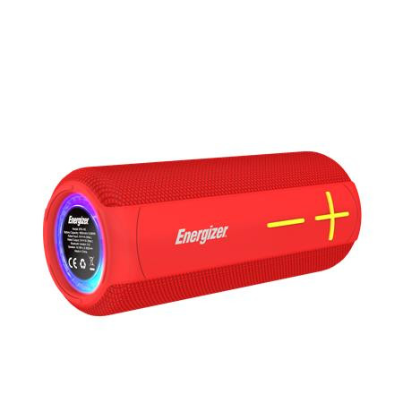 Hangszóró és power bank, hordozható, vízálló, Bluetooth 5.0, ENERGIZER "BTS161", piros