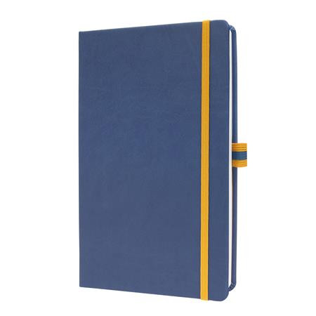 Jegyzetfüzet, exkluzív, A5, vonalas, 88 lap, keményfedeles, SIGEL "Linescape", kék-sárga