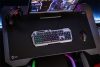 Billentyűzet, vezetékes, gaming, fém, USB, HUN, SPEEDLINK "LUNERA RGB Rainbow", fekete