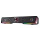 Hangszóró, 12W, 2x3.5 mm jack + USB-A, SPEEDLINK "GRAVITY RGB Stereo Soundbar", fekete