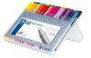 Tűfilc készlet, 0,3 mm, STAEDTLER "Triplus® 334", 40 különböző szín