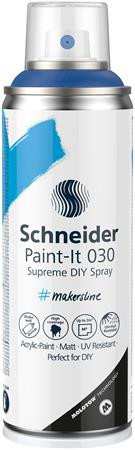 Akrilfesték spray, 200 ml, SCHNEIDER "Paint-It 030", kék