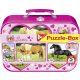 Lovak 2x26,2x48 db, Fém kofferben (55588) Pferde, Puzzle-Box / Horses, Puzzle-Box