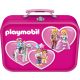 Playmobil, 2x60, 2x100 db, Rózsaszín fém kofferrel (56498) Playmobil, Puzzle-Box pink