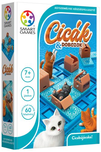 Smart Games Cicák & Dobozok egyszemélyes készségfejlesztő társasjáték