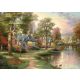 Hometown Lake, Thomas Kinkade, 1500 db (57452) Am See