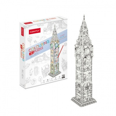 Cubic Fun 3D puzzle kiszínezhető Big Ben