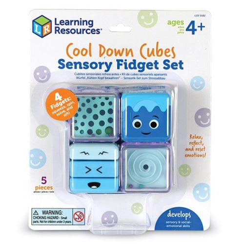 Learning Resources 5582 - Stresszoldó kockák - Cool Down Sensory Cubes Sensory Fidget Set