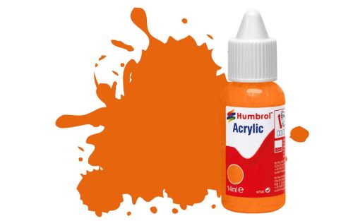 Humbrol Acrylic - Orange - Gloss (18) 14ml (DB0018)