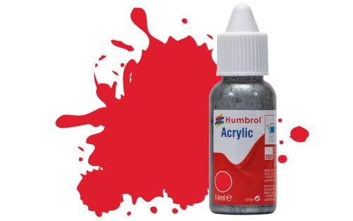 Humbrol Acrylic - Red - Gloss (19) 14ml (DB0019)