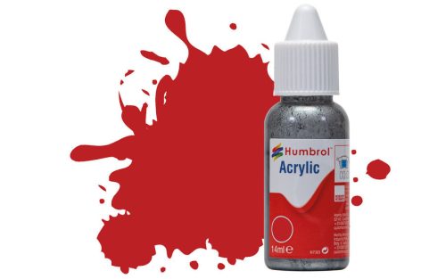 Humbrol Acrylic - Scarlet - Matt (60) 14ml (DB0060)