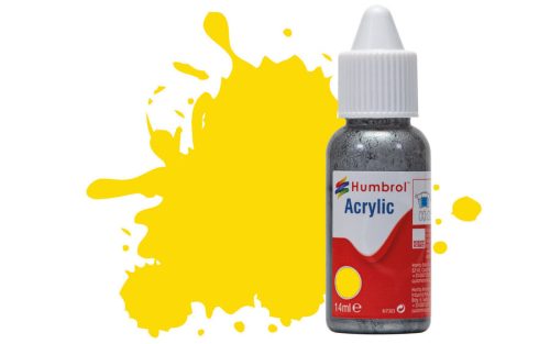 Humbrol Acrylic - Yellow - Gloss (69) 14ml (DB0069)