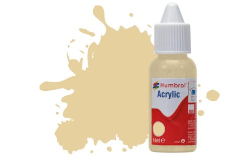 Humbrol Acrylic - Pale Stone Matt (121) 14ml (DB0121)