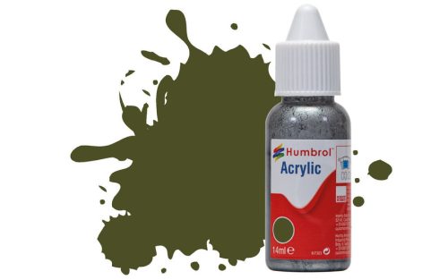 Humbrol Acrylic - Matt Olive Drab - Matt (155) 14ml (DB0155)