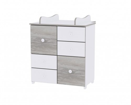 Lorelli Cupboard pelenkázó komód - White & Artwood