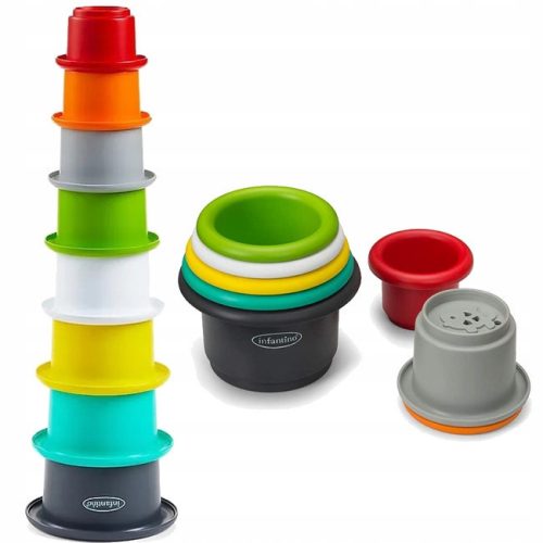 Infantino Stack'N Nest poharas játék 8db-os