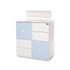 Lorelli Cupboard pelenkázó komód - White & Baby Blue