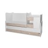 Lorelli Mini Max kombi ágy 190x72 - White Light Oak New