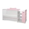 Lorelli Multi kombi ágy 190x72 - White Orchid Orchid Pink