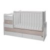 Lorelli Maxi Plus kombi ágy 70x160 - Trio White/Ligh Oak