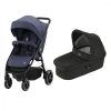 Britax Römer B-Agile M sport babakocsi - Navy Ink+merevfalú mózeskosár - Cosmos Black