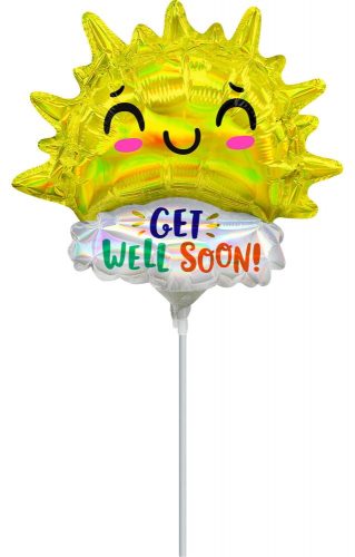 Get Well Happy Sun mini fólia lufi