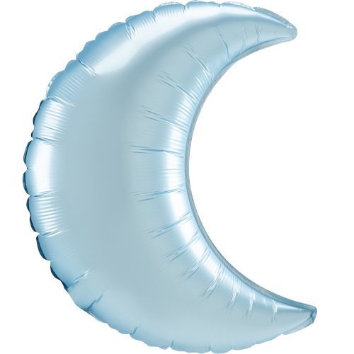 Pastel Blue Crescent szatén hold fólia lufi 89 cm