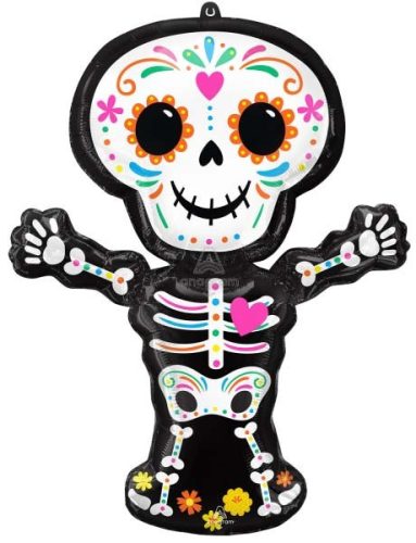 Halloween Day of the Dead fólia lufi 86 cm