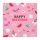 Happy Birthday Pink szalvéta 16 db-os 33x33 cm