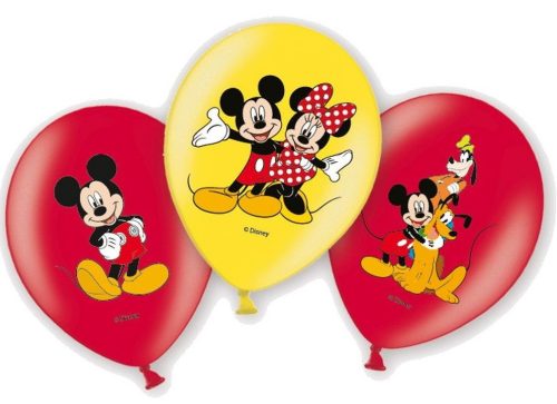 Disney Mickey Friends léggömb, lufi 6 db-os 11 inch (27,5cm)