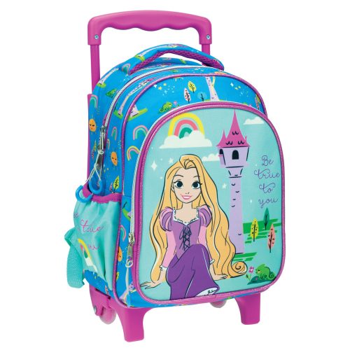 Disney Hercegnők Rapunzel gurulós ovis hátizsák, táska 30 cm