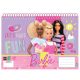 Barbie Happy Thoughts A/4 spirál vázlatfüzet, 30 lapos