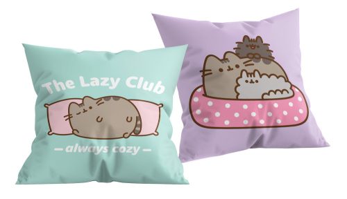 Pusheen Cozy párna, díszpárna 40x40 cm